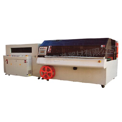 Hy-4020ml + hy-5030lg automatic (medium speed) edge sealing and cutting shrink packaging machine