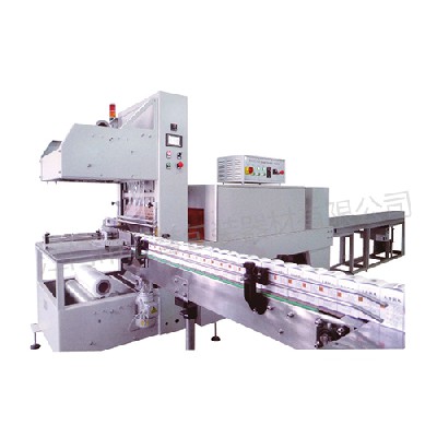 Hy-5030ae + hy-5030e automatic cuff sealing and shrinking packaging machine (multi row type)